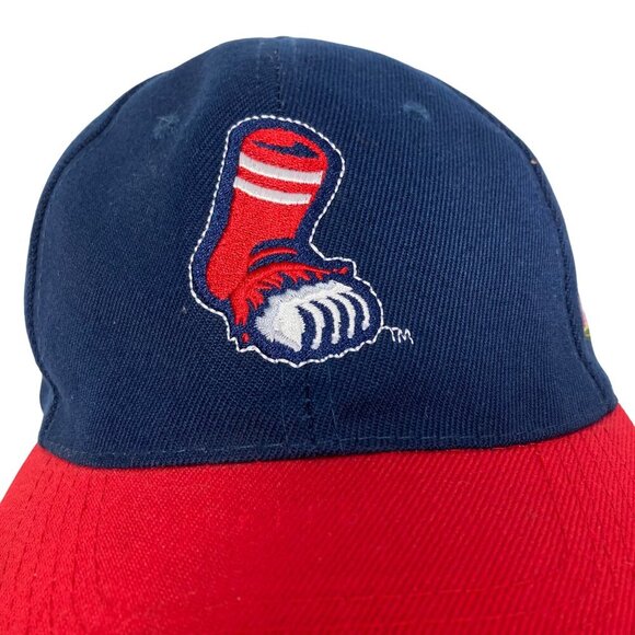 Pawtucket Red Sox PawSox Minor League Baseball Hat Cap Rare Paw Logo Defunct - Picture 2 of 10